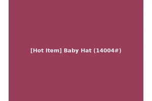 [Hot Item] Baby Hat (14004#)