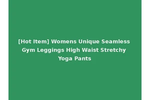 [Hot Item] Womens Unique Seamless Gym Leggings High Waist Stretchy Yoga Pants