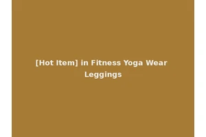 [Hot Item] in Fitness Yoga Wear Leggings