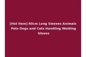 [Hot Item] 60cm Long Sleeves Animals Pets Dogs and Cats Handling Welding Gloves