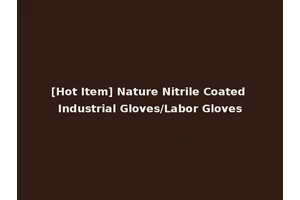 [Hot Item] Nature Nitrile Coated Industrial Gloves/Labor Gloves