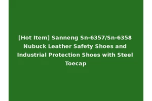 [Hot Item] Sanneng Sn-6357/Sn-6358 Nubuck Leather Safety Shoes and Industrial Protection Shoes with Steel Toecap