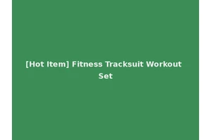 [Hot Item] Fitness Tracksuit Workout Set