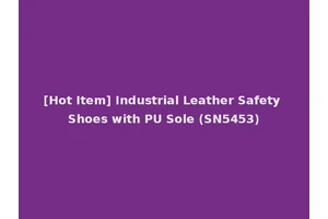[Hot Item] Industrial Leather Safety Shoes with PU Sole (SN5453)