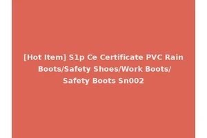 [Hot Item] S1p Ce Certificate PVC Rain Boots/Safety Shoes/Work Boots/Safety Boots Sn002