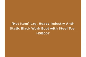 [Hot Item] Lxg, Heavy Industry Anti-Static Black Work Boot with Steel Toe HSB007