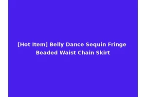 [Hot Item] Belly Dance Sequin Fringe Beaded Waist Chain Skirt