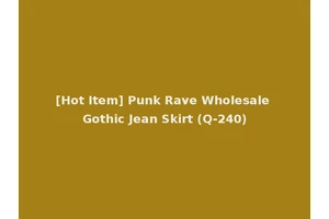 [Hot Item] Punk Rave Wholesale Gothic Jean Skirt (Q-240)