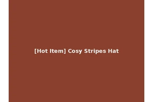 [Hot Item] Cosy Stripes Hat