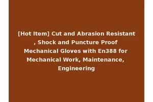 [Hot Item] Cut and Abrasion Resistant, Shock and Puncture Proof Mechanical Gloves with En388 for Mechanical Work, Maintenance, Engineering