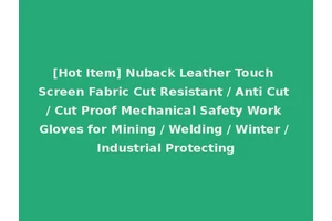 [Hot Item] Nuback Leather Touch Screen Fabric Cut Resistant / Anti Cut / Cut Proof Mechanical Safety Work Gloves for Mining / Welding / Winter / Industrial Protecting