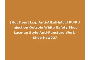 [Hot Item] Lxg, Anti-Alkali&Acid PU/PU Injection Outsole White Safety Shoe Lace-up Style Anti-Puncture Work Shoe Hsw027