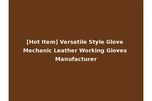 [Hot Item] Versatile Style Glove Mechanic Leather Working Gloves Manufacturer