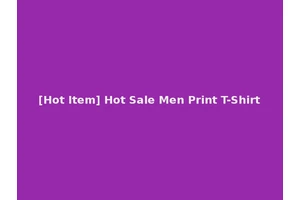 [Hot Item] Hot Sale Men Print T-Shirt