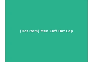 [Hot Item] Men Cuff Hat Cap