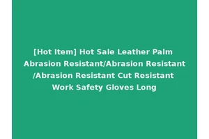 [Hot Item] Hot Sale Leather Palm Abrasion Resistant/Abrasion Resistant/Abrasion Resistant Cut Resistant Work Safety Gloves Long