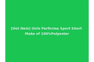 [Hot Item] Girls Performa Sport Short Make of 100%Polyester
