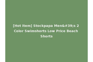 [Hot Item] Stockpapa Men's 2 Color Swimshorts Low Price Beach Shorts