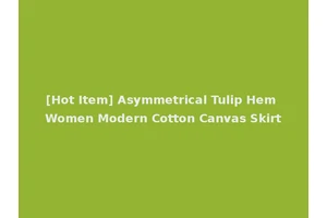 [Hot Item] Asymmetrical Tulip Hem Women Modern Cotton Canvas Skirt