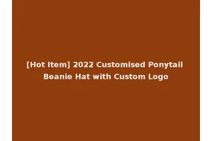 [Hot Item] 2022 Customised Ponytail Beanie Hat with Custom Logo