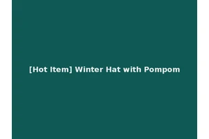 [Hot Item] Winter Hat with Pompom
