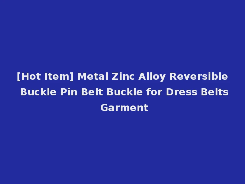 [Hot Item] Metal Zinc Alloy Reversible Buckle Pin Belt Buckle for Dress Belts Garment