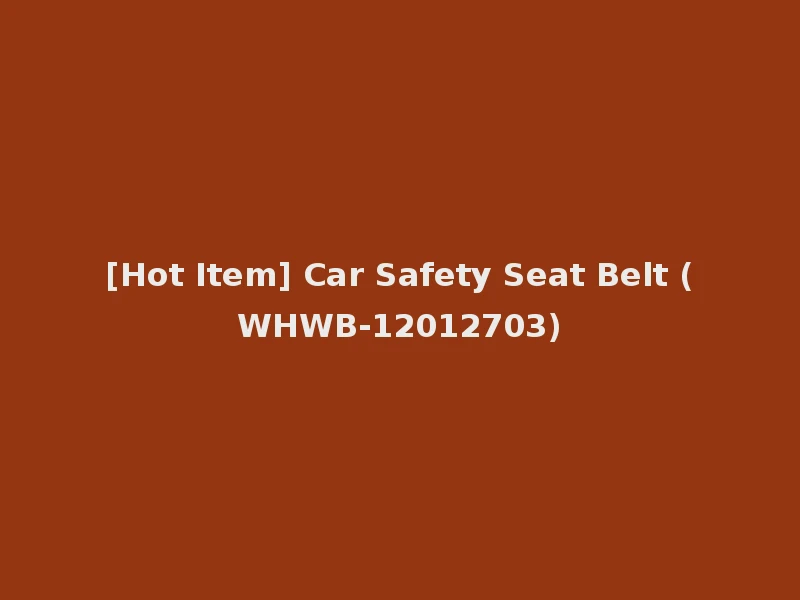 [Hot Item] Car Safety Seat Belt (WHWB-12012703)