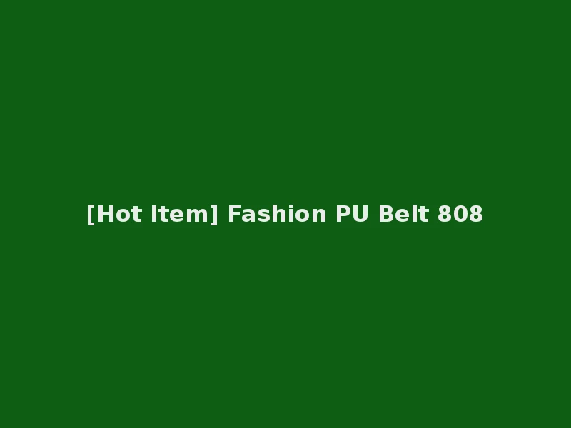 [Hot Item] Fashion PU Belt 808