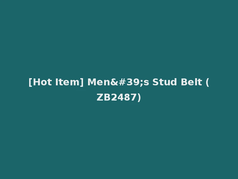 [Hot Item] Men's Stud Belt (ZB2487)