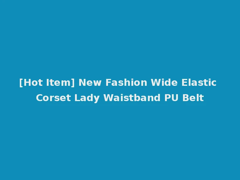 [Hot Item] New Fashion Wide Elastic Corset Lady Waistband PU Belt