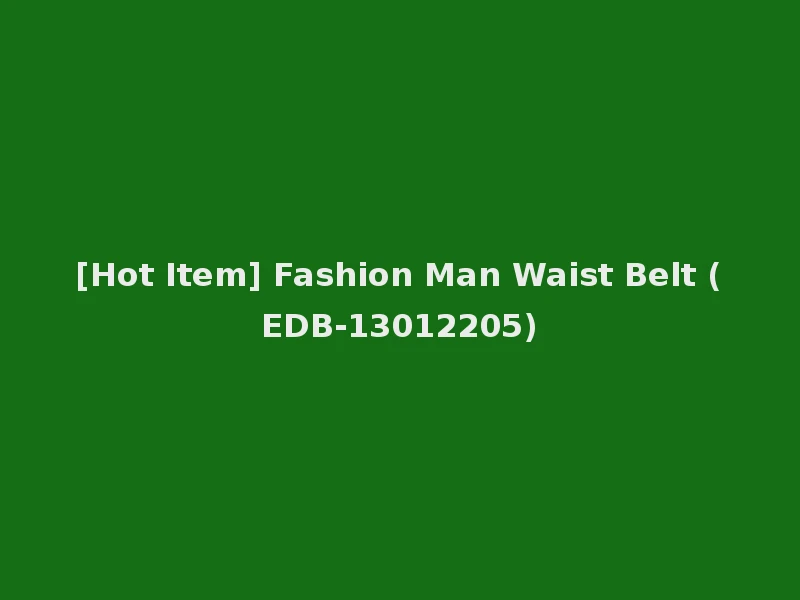 [Hot Item] Fashion Man Waist Belt (EDB-13012205)
