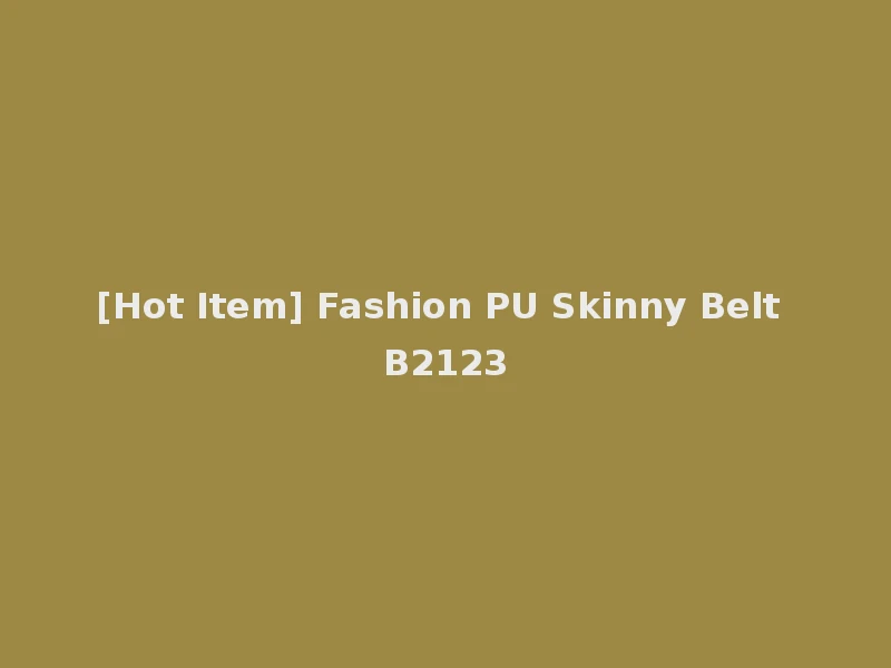 [Hot Item] Fashion PU Skinny Belt B2123