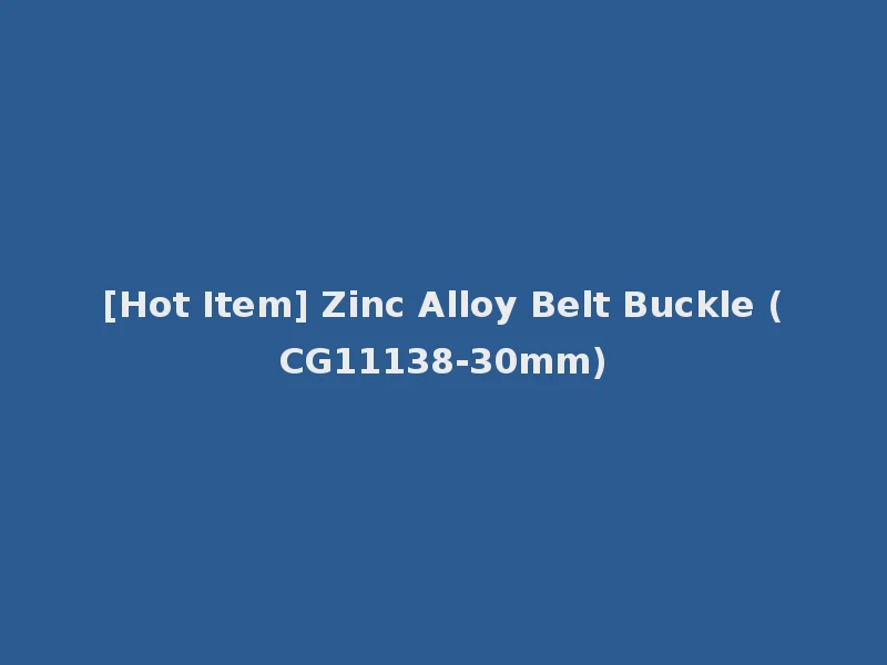 [Hot Item] Zinc Alloy Belt Buckle (CG11138-30mm)