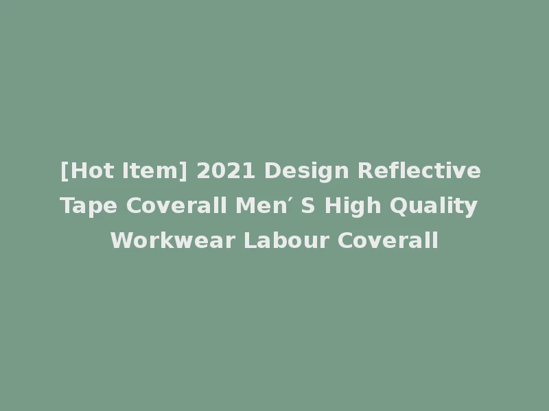 [Hot Item] 2021 Design Reflective Tape Coverall Men′ S High Quality Workwear Labour Coverall