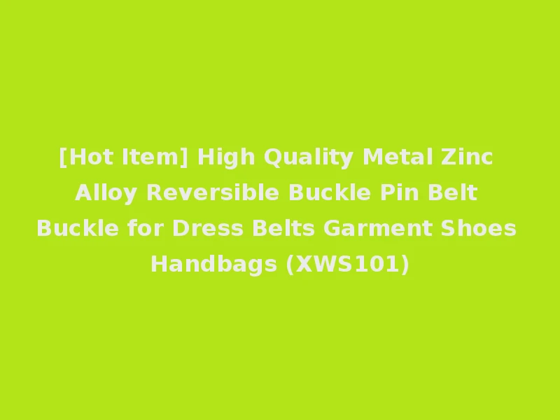 [Hot Item] High Quality Metal Zinc Alloy Reversible Buckle Pin Belt Buckle for Dress Belts Garment Shoes Handbags (XWS101)