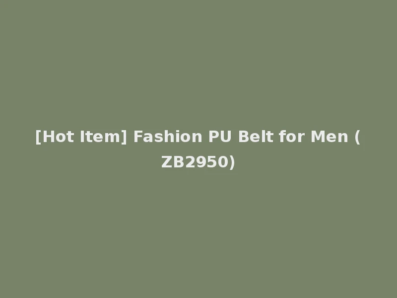 [Hot Item] Fashion PU Belt for Men (ZB2950)