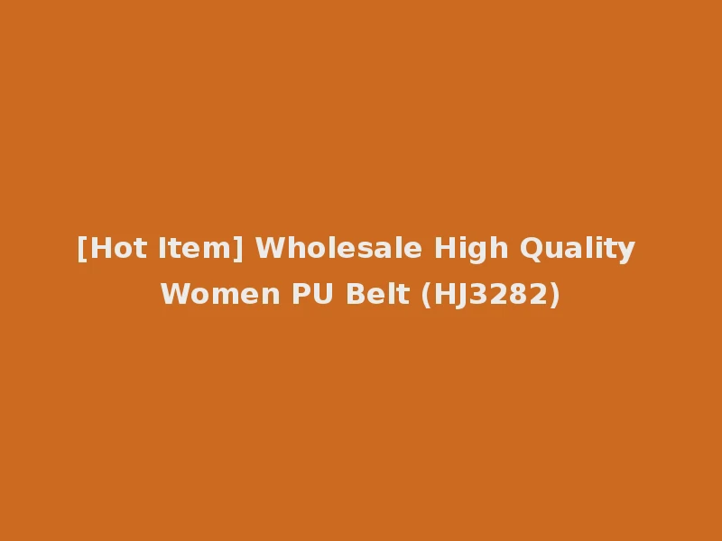 [Hot Item] Wholesale High Quality Women PU Belt (HJ3282)