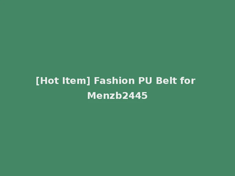 [Hot Item] Fashion PU Belt for Menzb2445