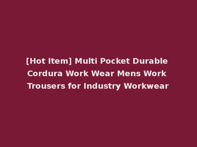 [Hot Item] Multi Pocket Durable Cordura Work Wear Mens Work Trousers for Industry Workwear