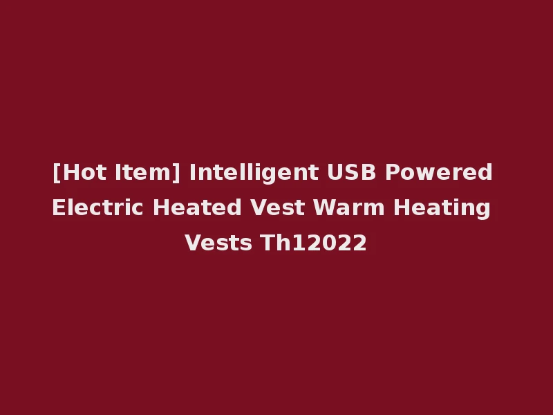 [Hot Item] Intelligent USB Powered Electric Heated Vest Warm Heating Vests Th12022