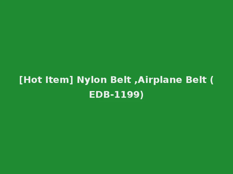 [Hot Item] Nylon Belt ,Airplane Belt (EDB-1199)