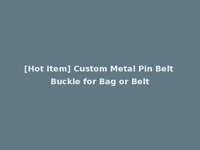 [Hot Item] Custom Metal Pin Belt Buckle for Bag or Belt