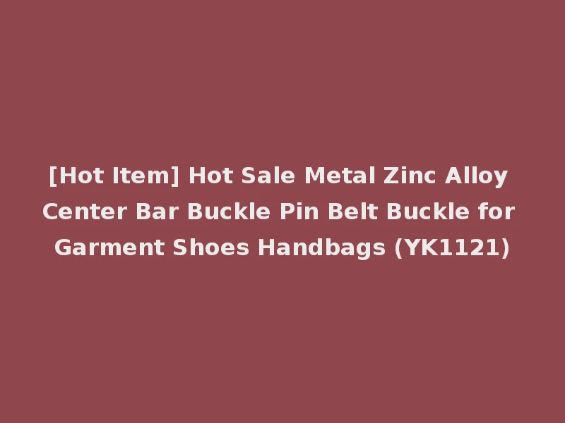 [Hot Item] Hot Sale Metal Zinc Alloy Center Bar Buckle Pin Belt Buckle for Garment Shoes Handbags (YK1121)