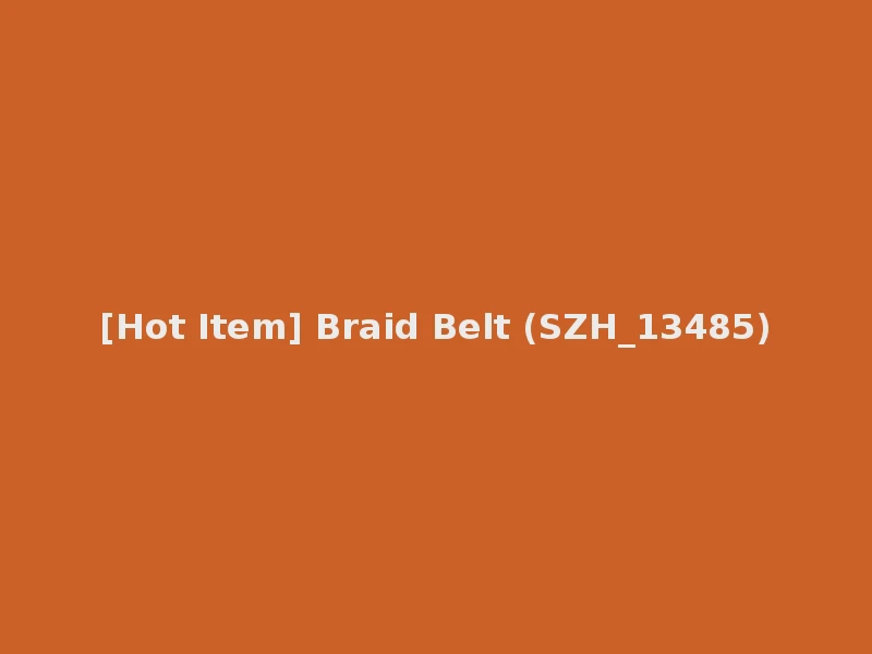 [Hot Item] Braid Belt (SZH_13485)