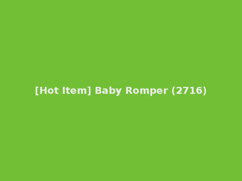 [Hot Item] Baby Romper (2716)