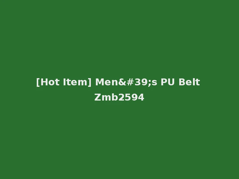 [Hot Item] Men's PU Belt Zmb2594