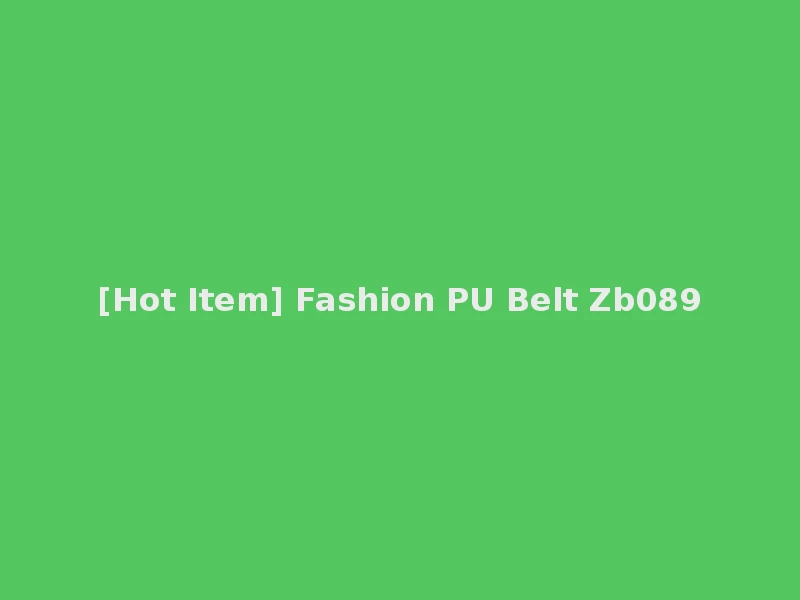 [Hot Item] Fashion PU Belt Zb089