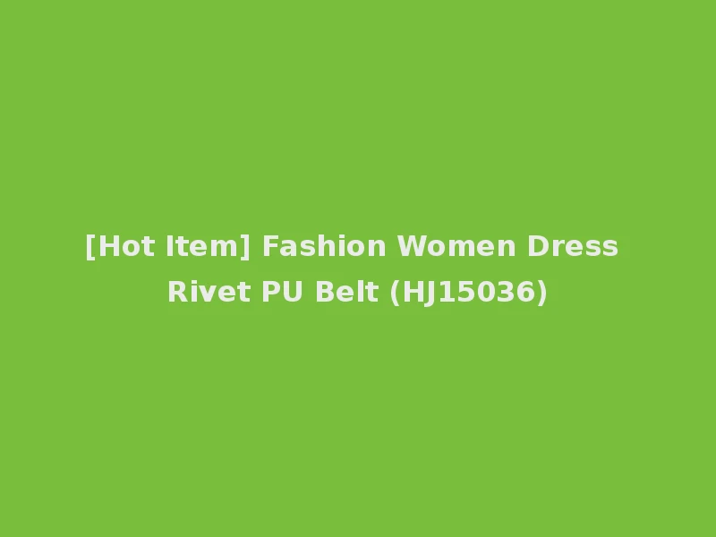 [Hot Item] Fashion Women Dress Rivet PU Belt (HJ15036)