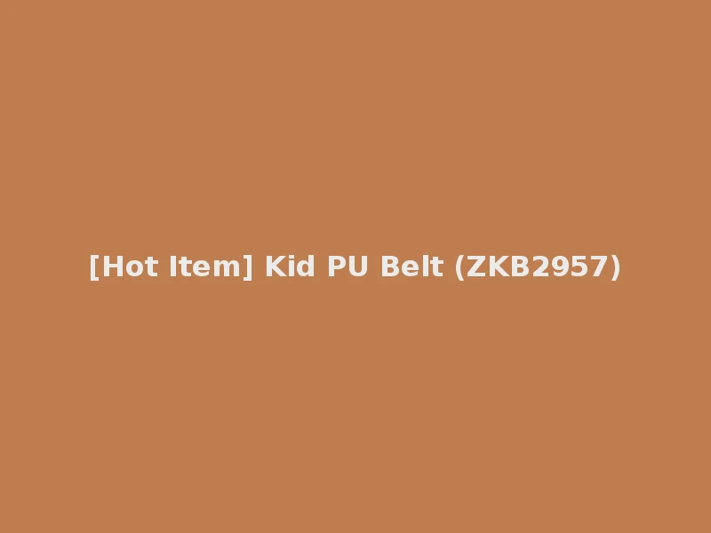 [Hot Item] Kid PU Belt (ZKB2957)