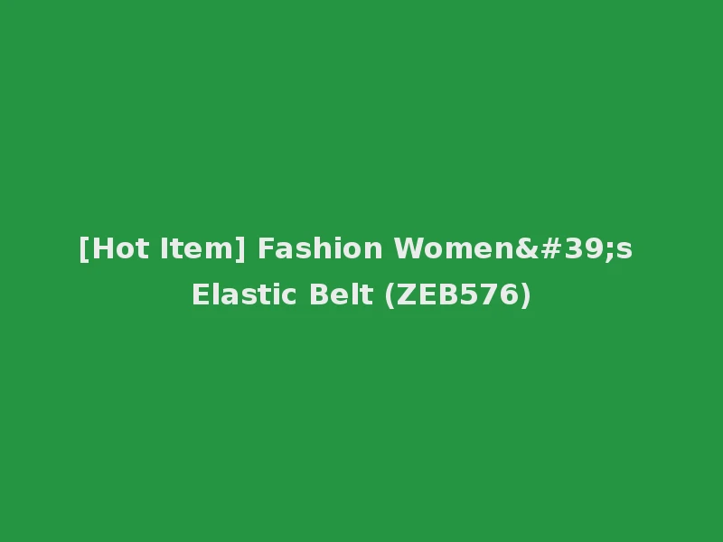 [Hot Item] Fashion Women's Elastic Belt (ZEB576)
